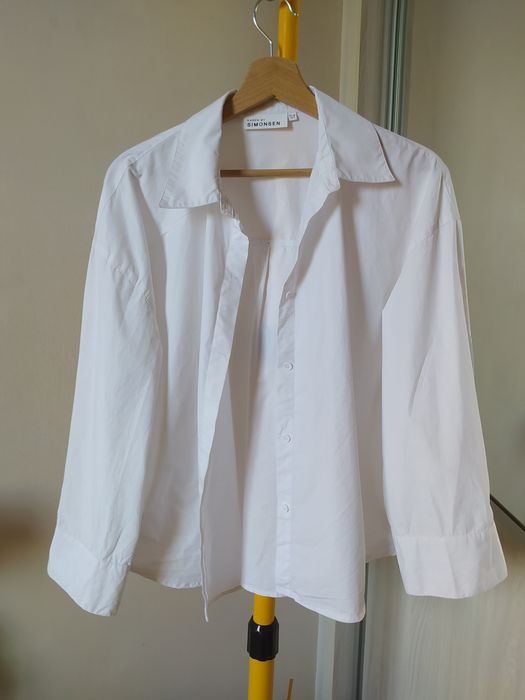 Biała koszula 100% bawełna Karen by Simonsen rozm. 38 klasyczna