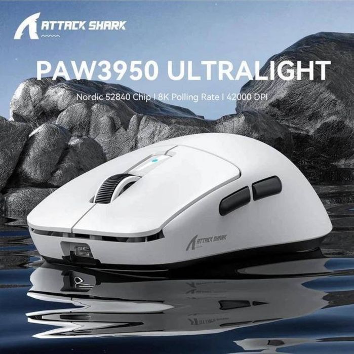 Геймерська миша Attack shark r6 ultralight
2. Attack Shark R6
3. Atk Zero коврик
