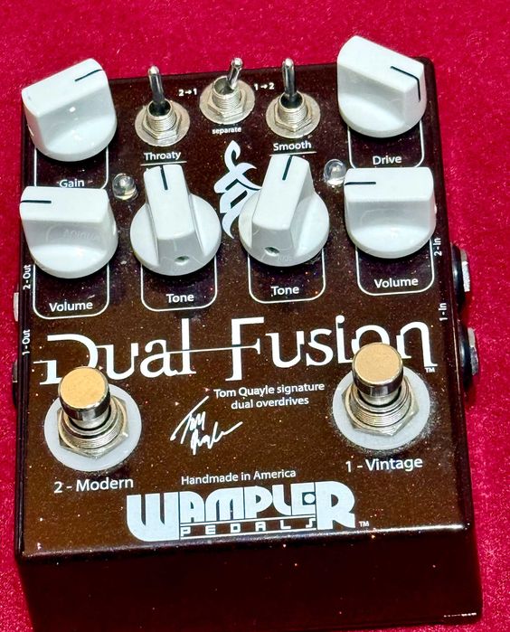 Wampler Dual Fusion Tom Quayle Signature Overdrive Pedal Guitarra