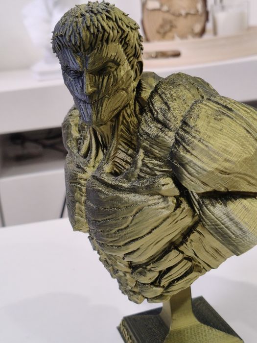 Estátua  busto, armored Titan Shingeki no kiodgin attack on Titan