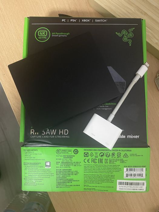 Placa de Captura de Vídeo Razer Ripsaw HD