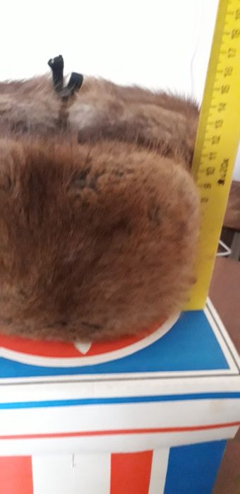 Шапка з натурального хутра ондатри