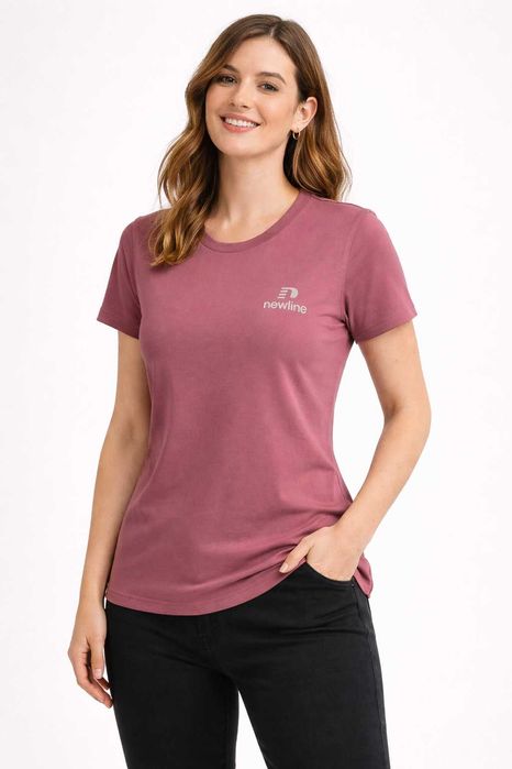 Różowa koszulka sportowa NEWLINE | damska | rozmiar M