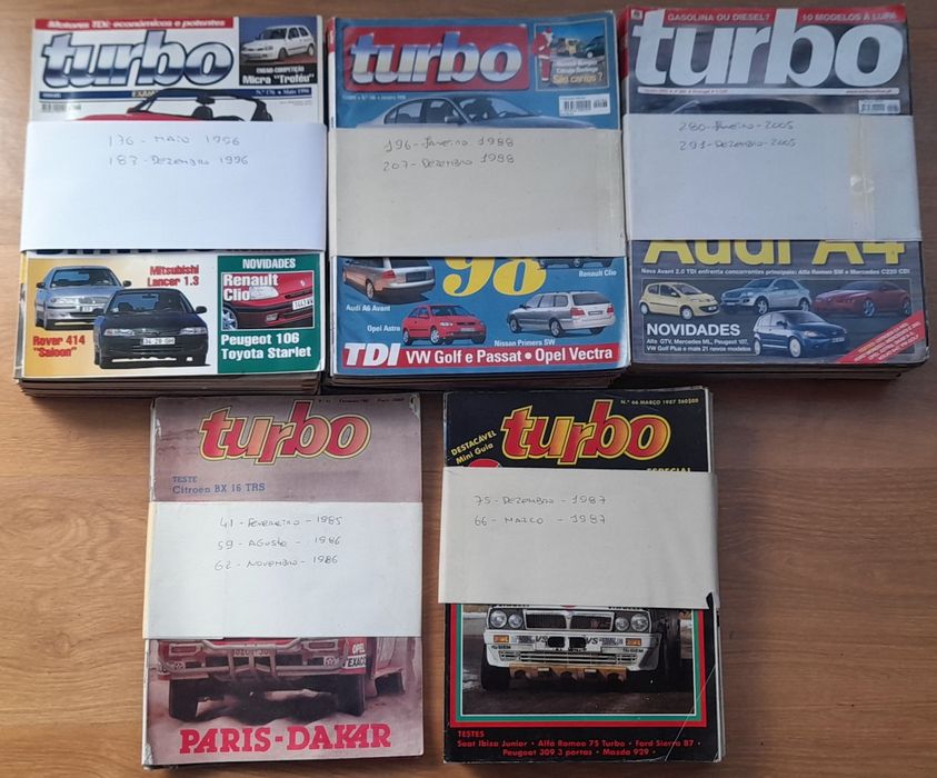 Revistas automóveis turbo