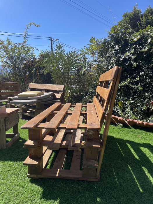 Banco de jardim madeira feito a mao