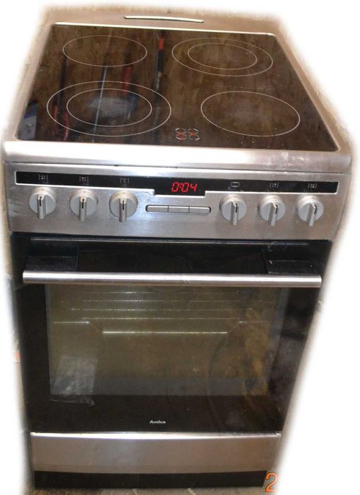 Kuchenka ceramiczna Amica 50cm inox Sprawna Gwarancja Transport