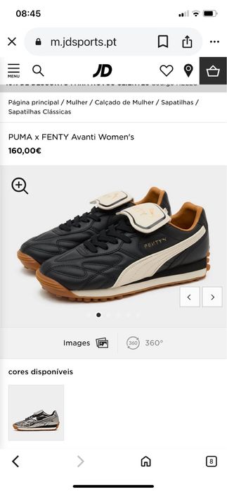 Sapatos desportivos/Puma Fenty 37,5 estrear c caixa/luxo!
