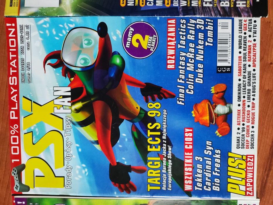 PSX Fan, PlayStation Plus, 4 szt 1998r