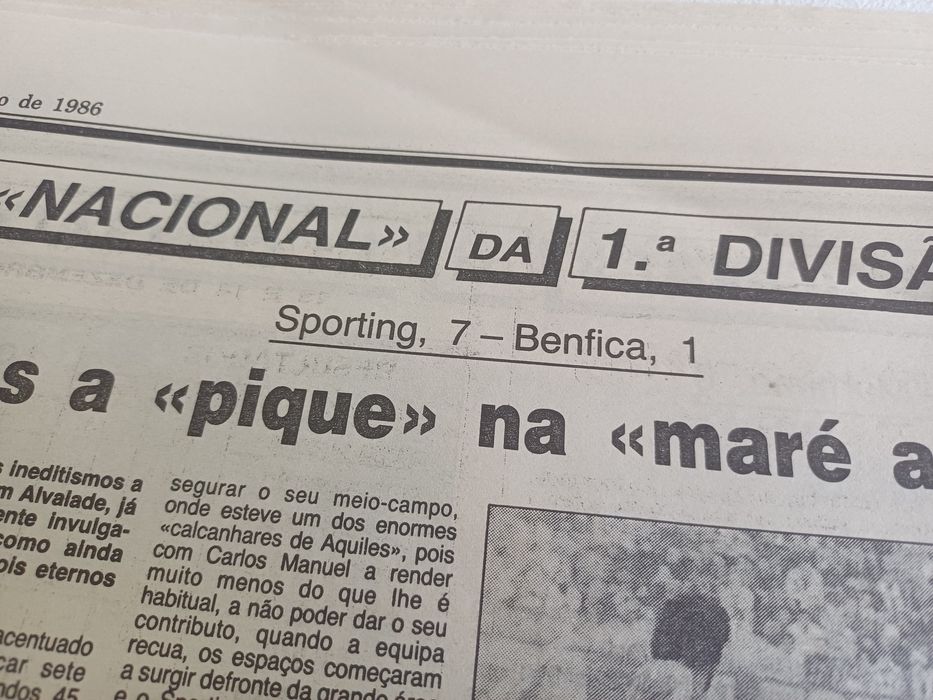 Sporting Benfica 7 a 1