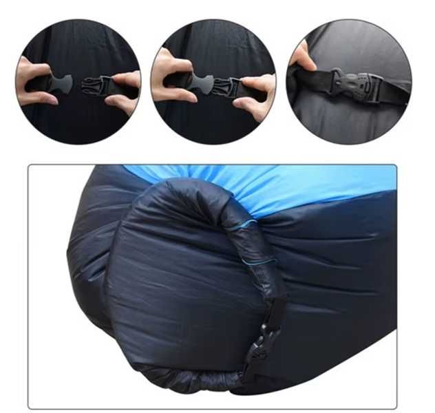 Lazy bag sofa materac na powietrze dmuchany fotel łóżko na plażę xxl