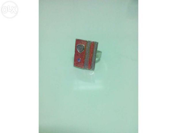 Anel com coração adaptável (Portes incluídos)