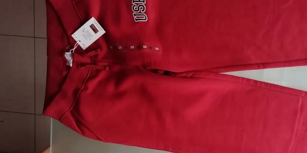 Spodnie bawełniane USPA Polo Ralph Lauren r. M/L