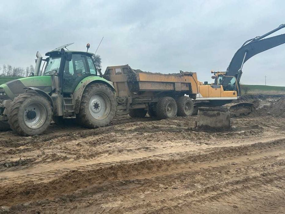 Usługi transportowe roboty budowlane wynajem przyczep i ciągników