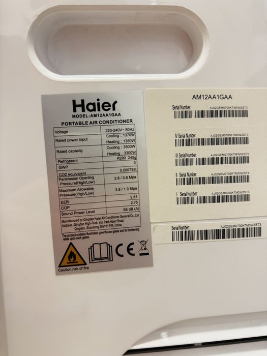 Klimatyzoator przenośny HAIER 3.5 kw