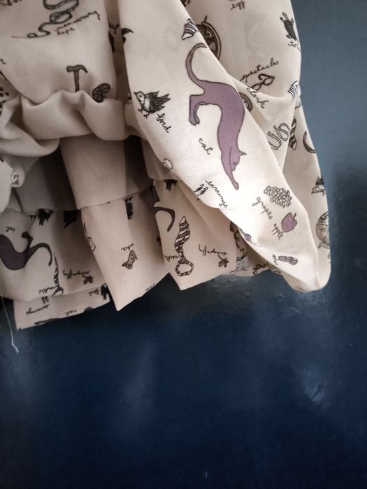 SoFrench M 38 sukienka premium koktajlowa midi bez rękawów beż brąz