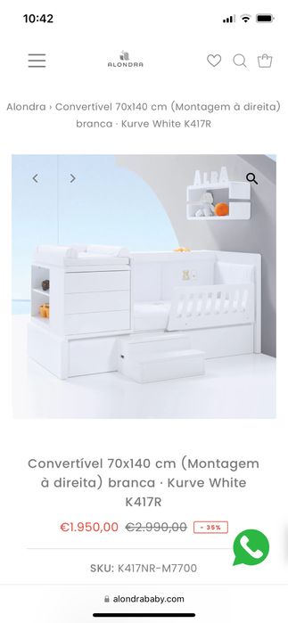 Cama evolutiva ALONDRA