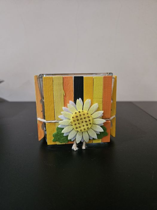 Pota velas tons amarelo