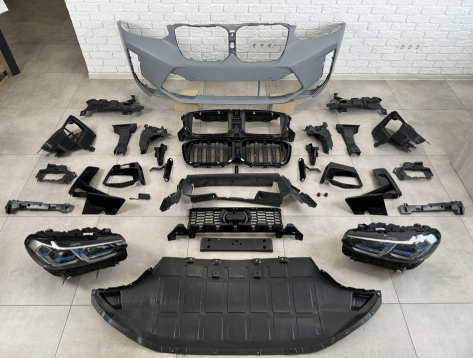 Рестайлинг обвес X3M F97 LCI 2022для BMW X3 G01 2018 бампер фары стопы