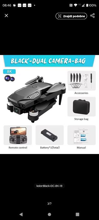 Dron 8k jak nowy, okazja.
