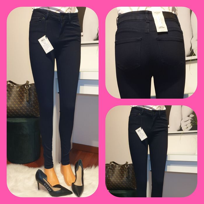 Spodnie jeansy jeans r.xs/32 Vero Moda premium modelujące normal waist