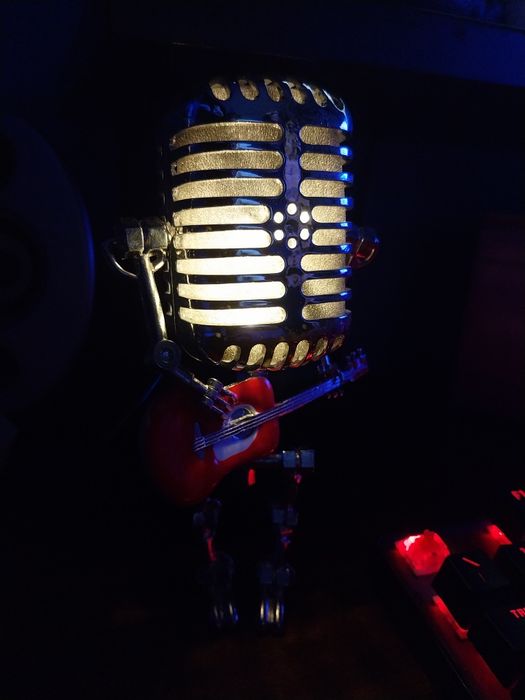 Luz de presença/Microfone Elvis/vintage led usb candeeiro