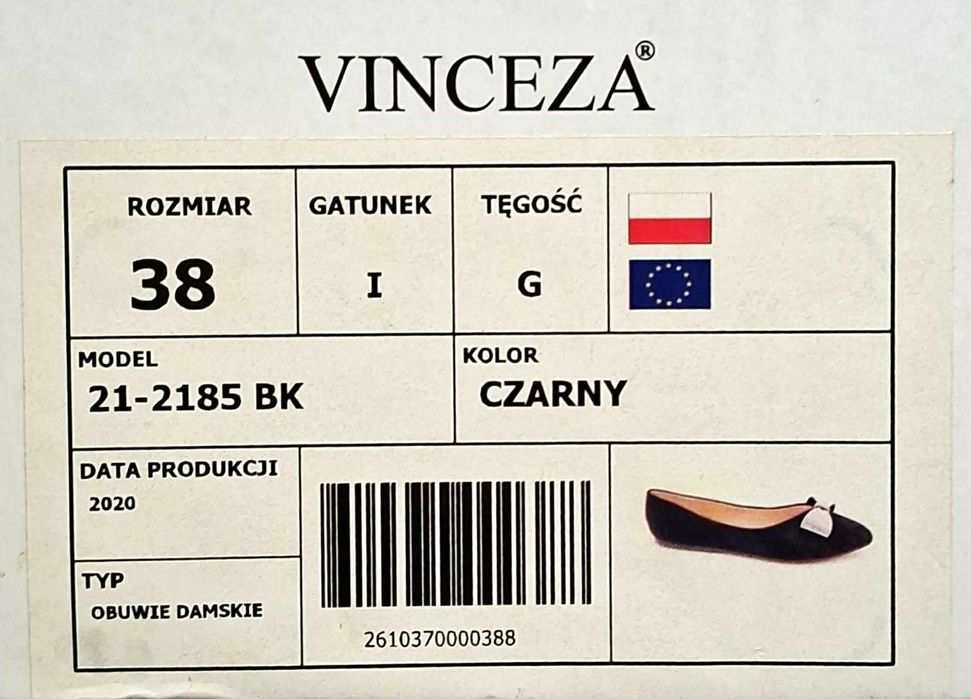 Buty Vinceza, rozm.38
