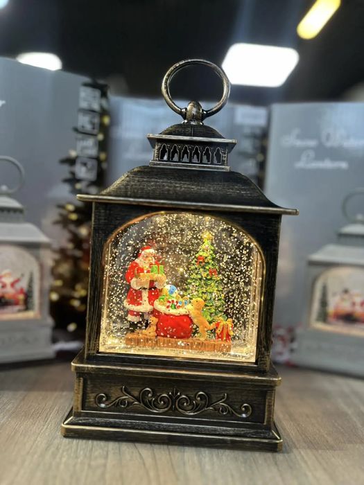 Новорічний музичний ліхтар нічник з підсвічуванням