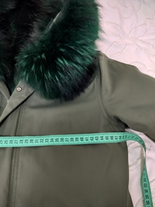 Парка з натуральним хутром, р. XS-S