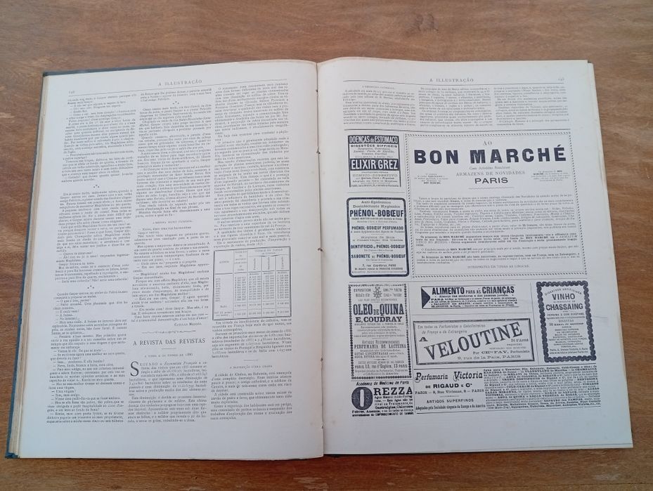 Revista "A Ilustração" — Volume Anual Completo de 1887