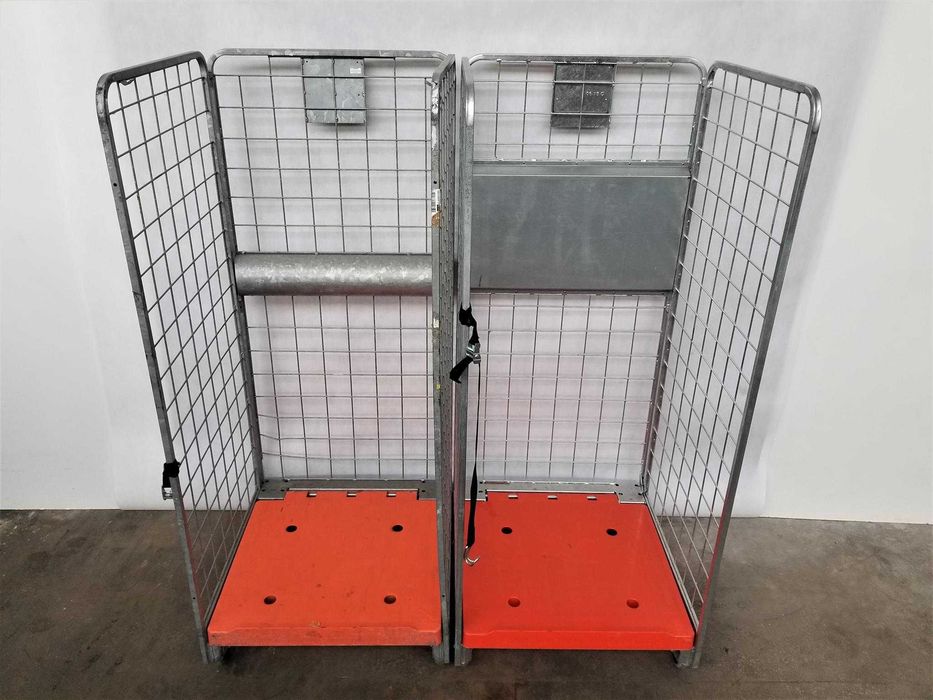 Wózek Kosz Magazyn Kurier Transportowy HAMULEC Rollkontener Siatkowy