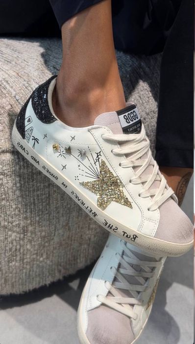 Кеди Golden goose кросівки кеды блеск блестки бльостки блискітки — zdjęcie 3