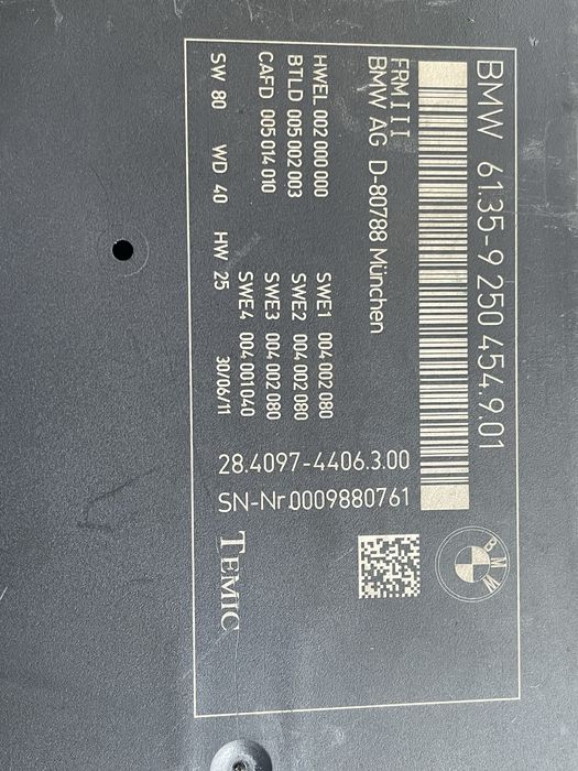 Bmw mini Frm Frm2 Frm3 R56