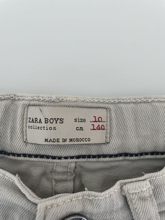 Calções ganga cinzentos rapaz 10 anos Zara