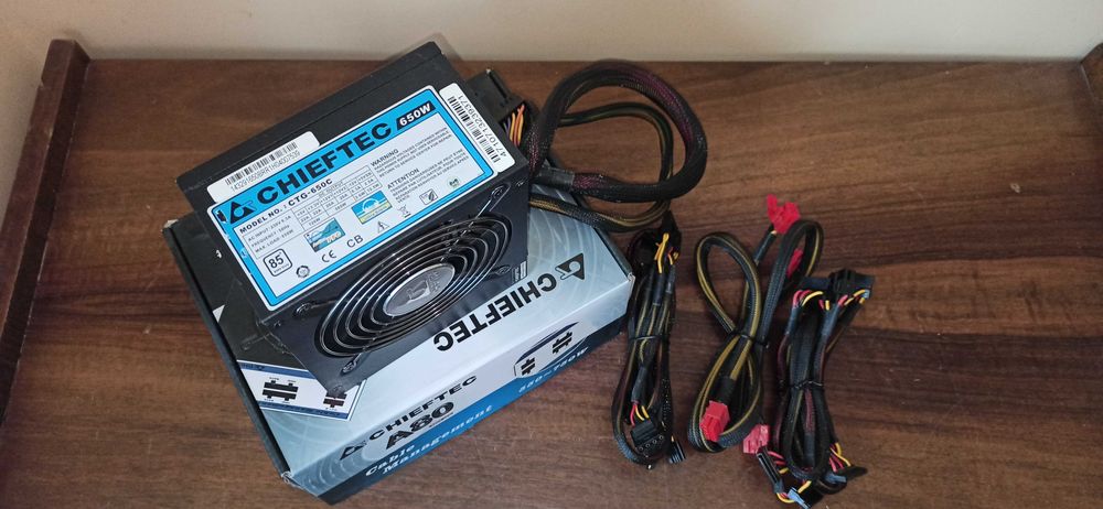 Блок питания ATX 650W Chieftec CTG-650C (8pin cpu, 2x8pin gpu)