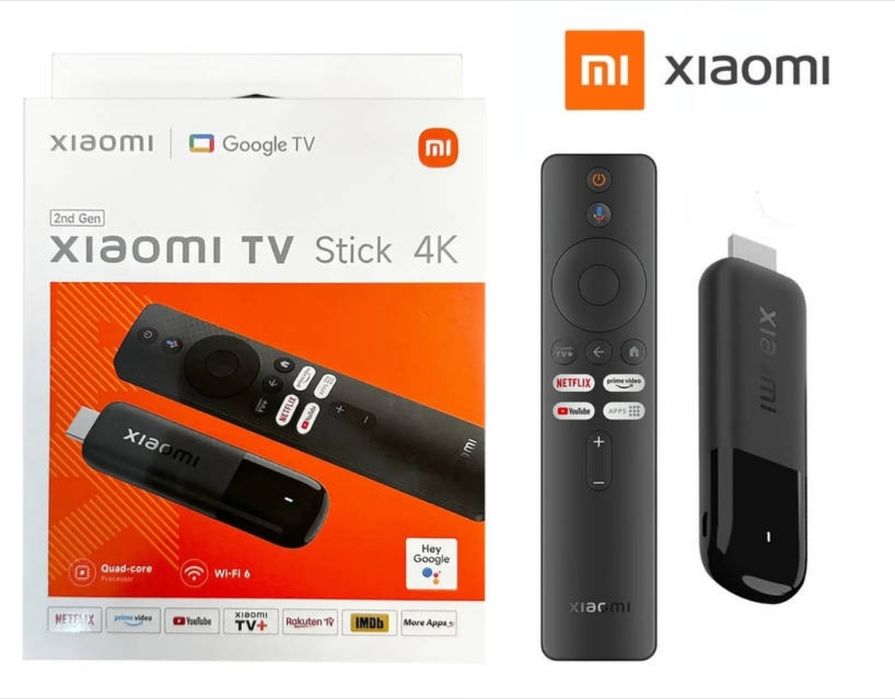Приставка Xiaomi TV Stick 4K Gen2 global тв плеер smart box MDZ-33-AA