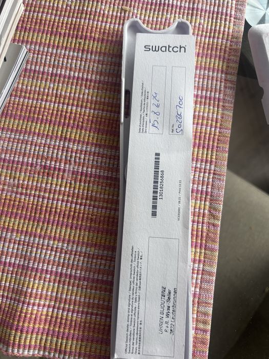 Relogio swatch azul novo nunca usado