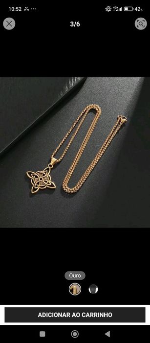 Fio vintage aço inoxidável nó celta irlandês / bruxa