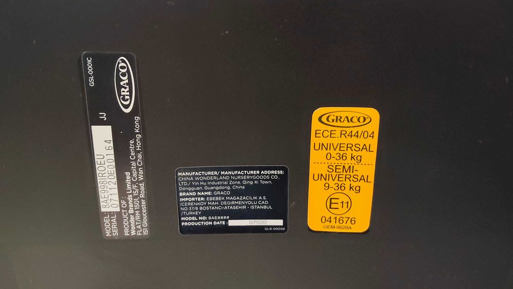 Fotelik samochodowy Graco Avolve 9–36 kg – dobry stan, bezwypadkowy