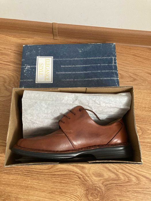 Buty męskie pantofle skóra 44 wkładka ok.28,5cm