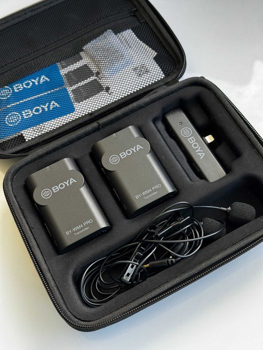Мікрофон петличний Boya BY-WM4 Pro-K4, для iPhone/iPad (Lightning)