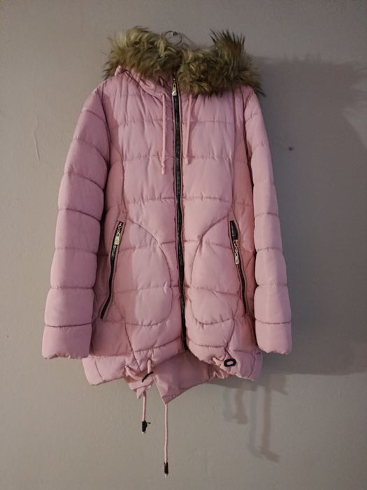 Damska kurtka zimowa - różowa
