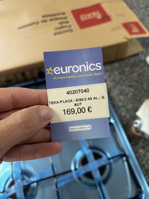 Placa de Gás TEKA E/60.3 – Nova, nunca usada
