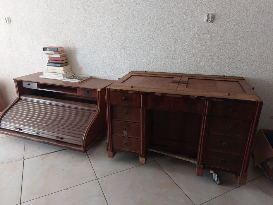 Sekretera biurko biedermeier żaluzjowa do renowacji