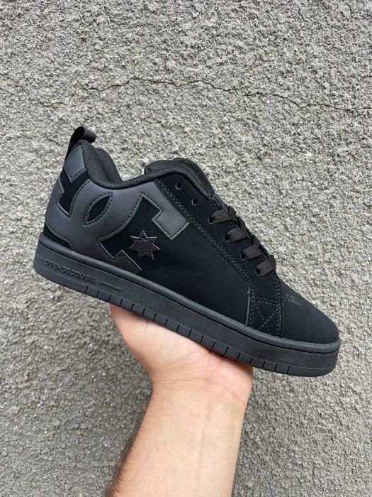 !SALE! DC Shoes Court Graffik All Black 37 38 39 40 41 42 43 44 45