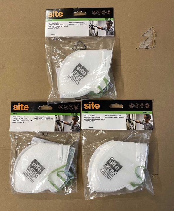 Maseczka ochronna Maseczki składane Przeciwpyłowe FFP1 SITE 6 sztuk