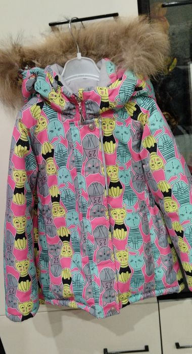 Зимова куртка для дівчинки 5-6 років