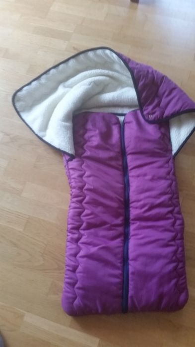 Śpiwór do wózka lub sanek z futerkiem