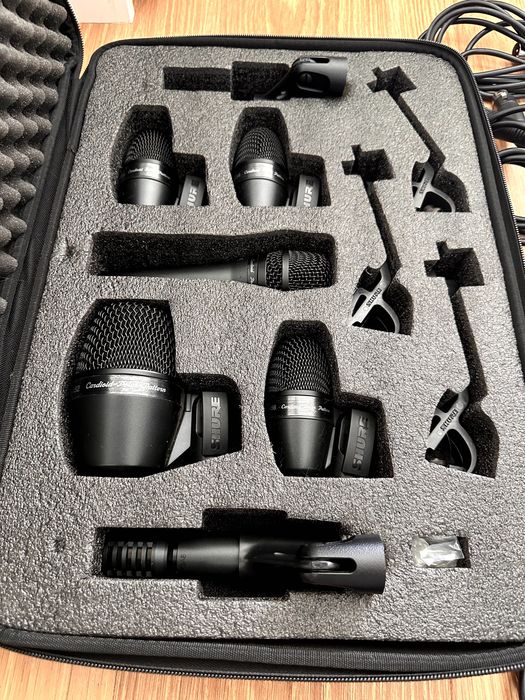 Shure PGA Drumkit 7 – Kit Completo de Microfones para Bateria | Excelente Estado