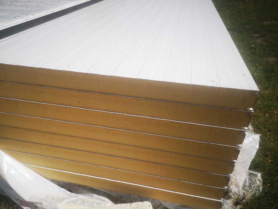 płyta warstwowa poliuretan ściana #80mm RAL 9010/9010