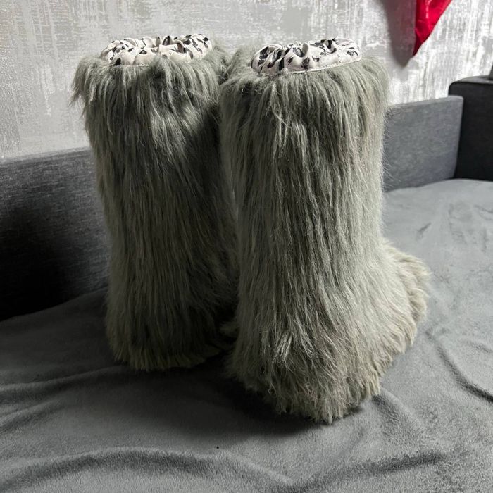 Унты женские сапоги зимние меховые серые 40™